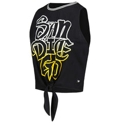 MLB San Diego Padres The Wild Collective Women's Twisted Tie Front Tank Top