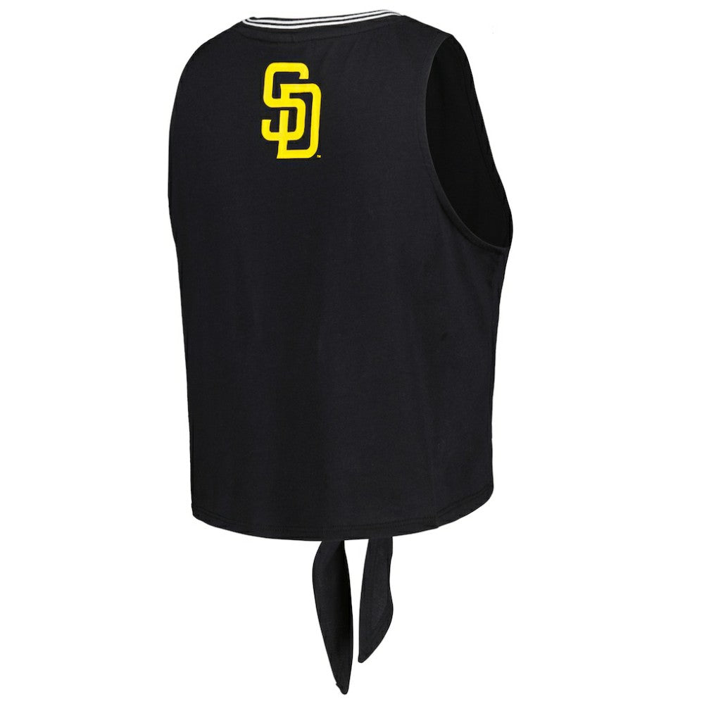 MLB San Diego Padres The Wild Collective Women's Twisted Tie Front Tank Top