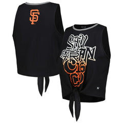 MLB San Francisco Giants The Wild Collective Women's Twisted Tie Front Tank Top