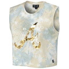 MLB Atlanta Braves The Wild Collective Women's Washed Muscle Tank Top