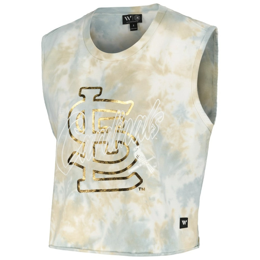 MLB St. Louis Cardinals The Wild Collective Women's Washed Muscle Tank Top