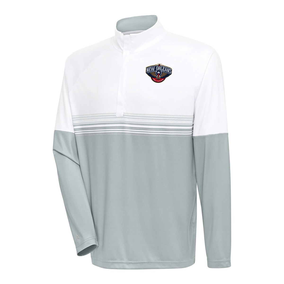 NBA New Orleans Pelicans Antigua Bender Quarter-Zip Pullover Top