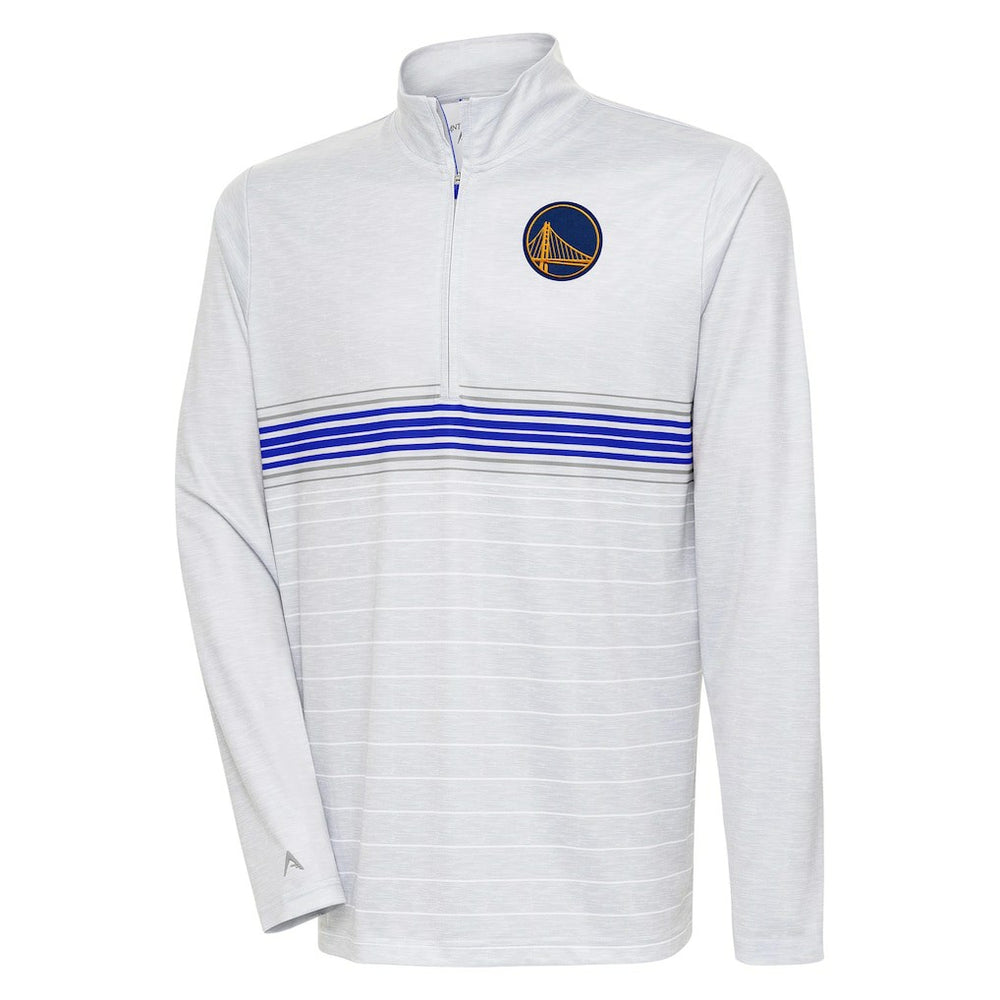 NBA Golden State Warriors Antigua Bullseye Quarter-Zip Pullover Top sale