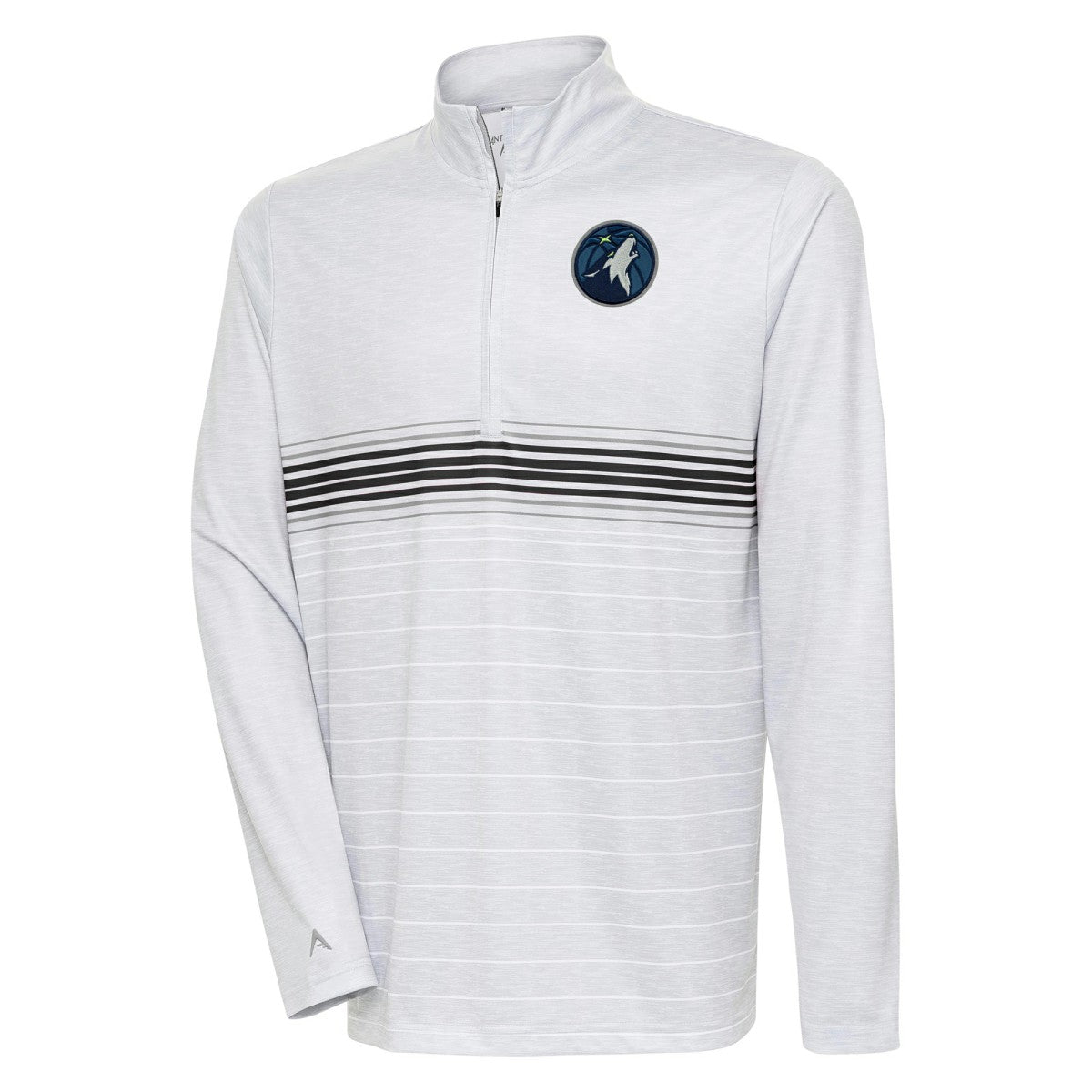 NBA Minnesota Timberwolves Antigua Bullseye Quarter-Zip Pullover Top