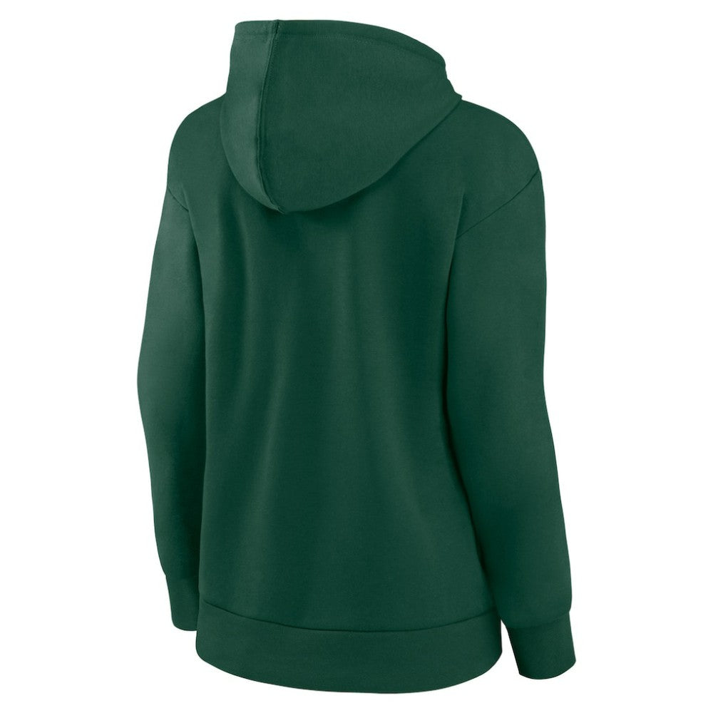 NHL Green Minnesota Wild Women's Primary Logo Pullover Hoodie