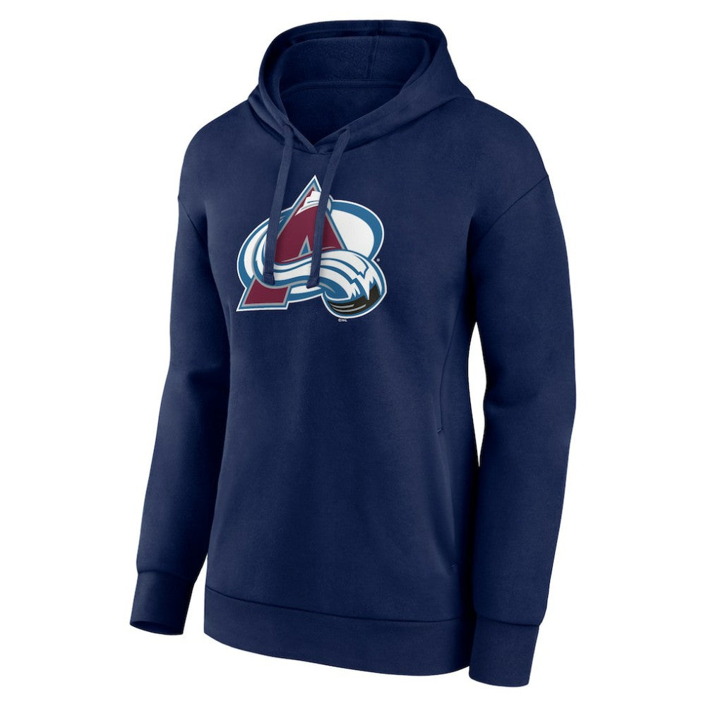 NHL Navy Colorado Avalanche Women's Primary Logo Pullover Hoodie