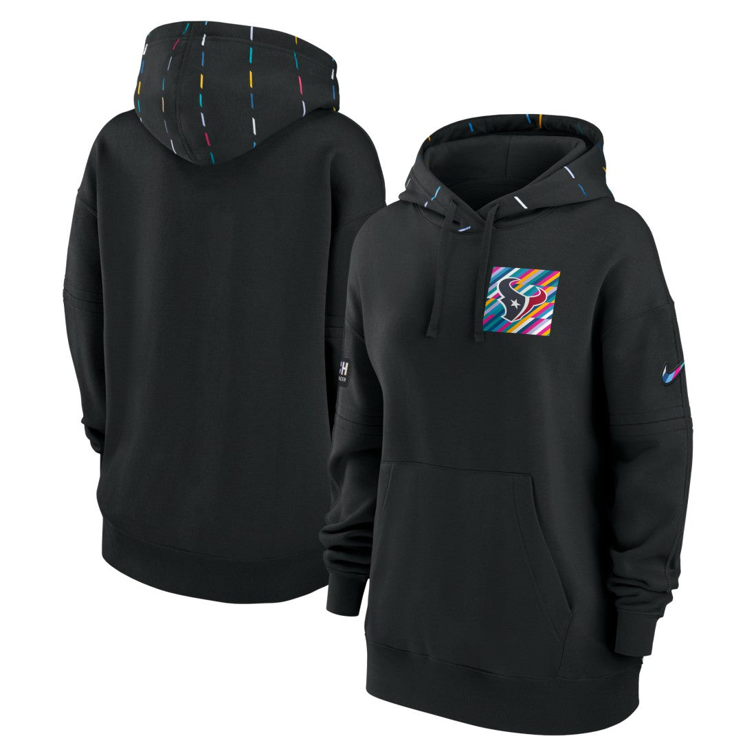 Women's 2023 NFL Crucial Catch Club Pullover Hoodie - Houston Texans