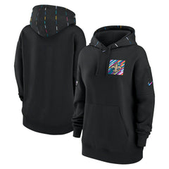 Women's 2023 NFL Crucial Catch Club Pullover Hoodie - New Orleans Saints
