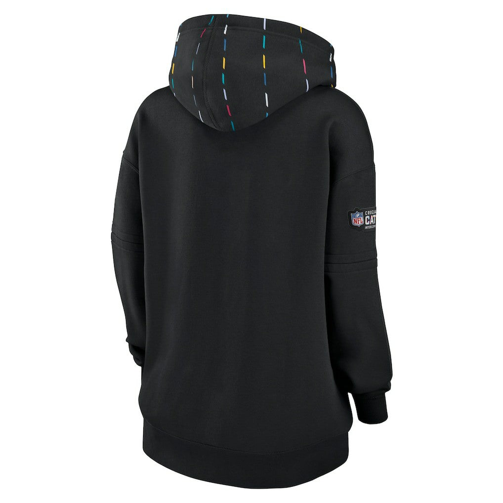Women's 2023 NFL Crucial Catch Club Pullover Hoodie - New Orleans Saints