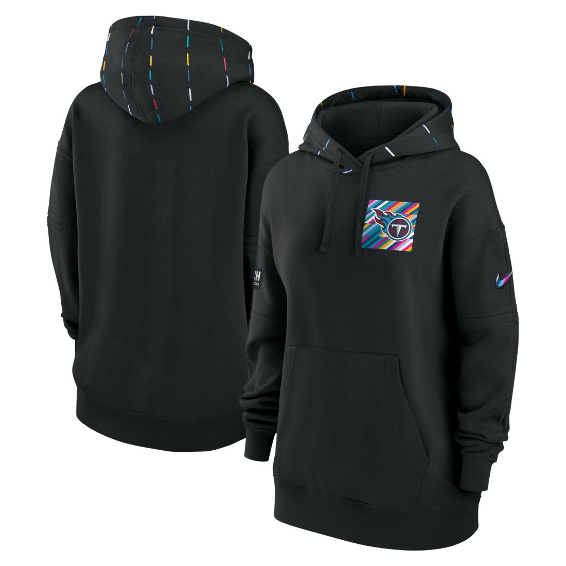 Women's 2023 NFL Crucial Catch Club Pullover Hoodie - Tennessee Titans
