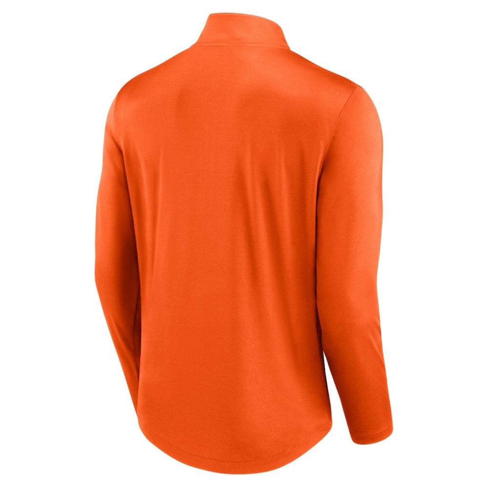 NHL Orange Philadelphia Flyers Fanatics Mock Neck Quarter-Zip Top
