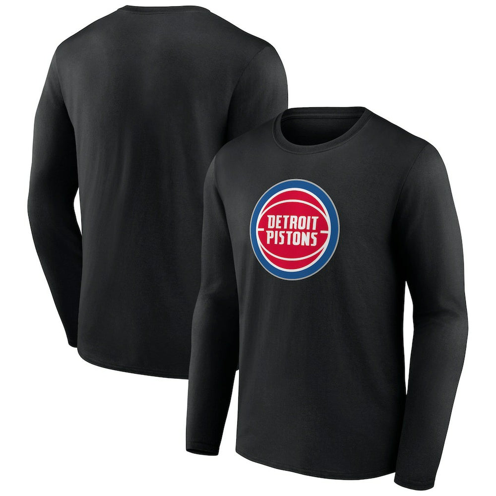 NBA Detroit Pistons Primary Team Logo Long Sleeve T-Shirt sale