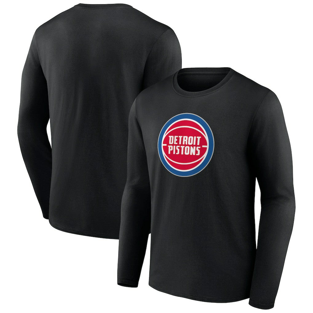 NBA Detroit Pistons Primary Team Logo Long Sleeve T-Shirt sale