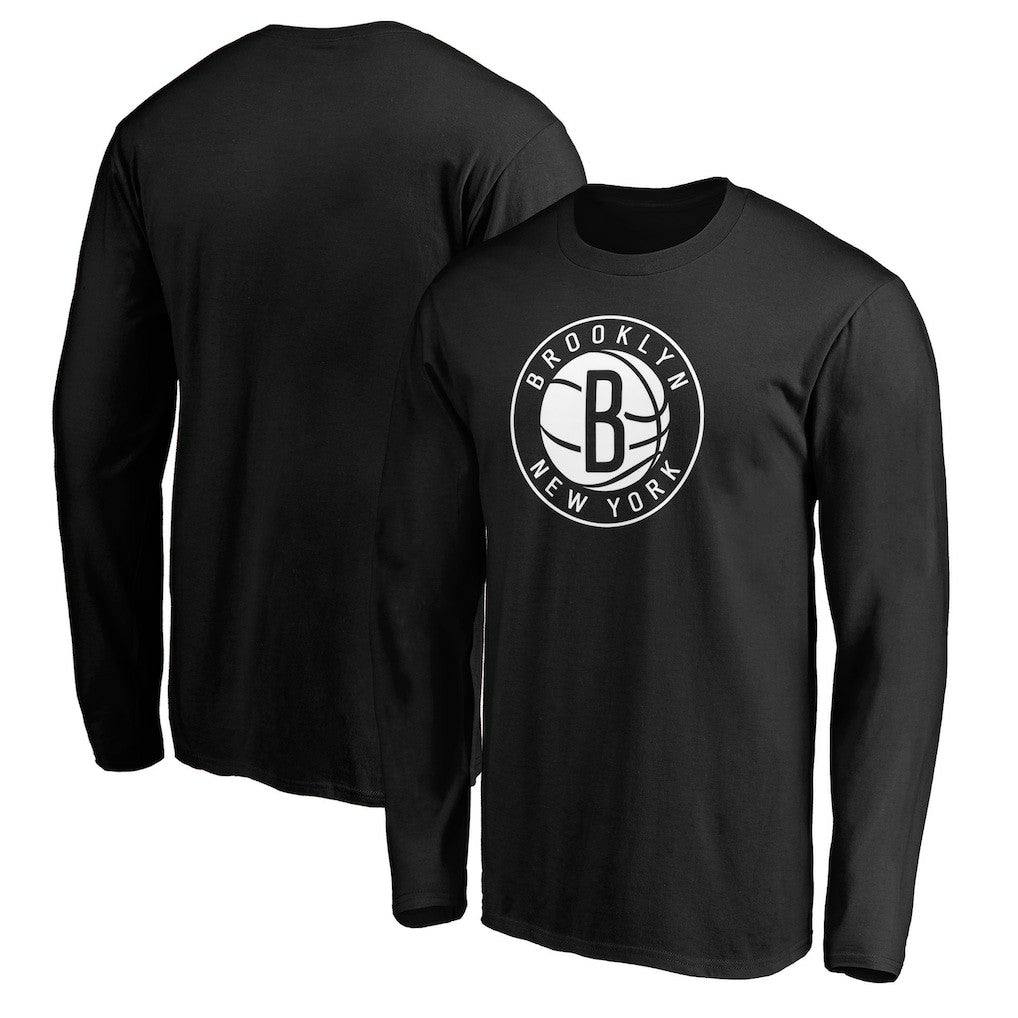 NBA Brooklyn Nets Primary Team Logo Long Sleeve T-Shirt