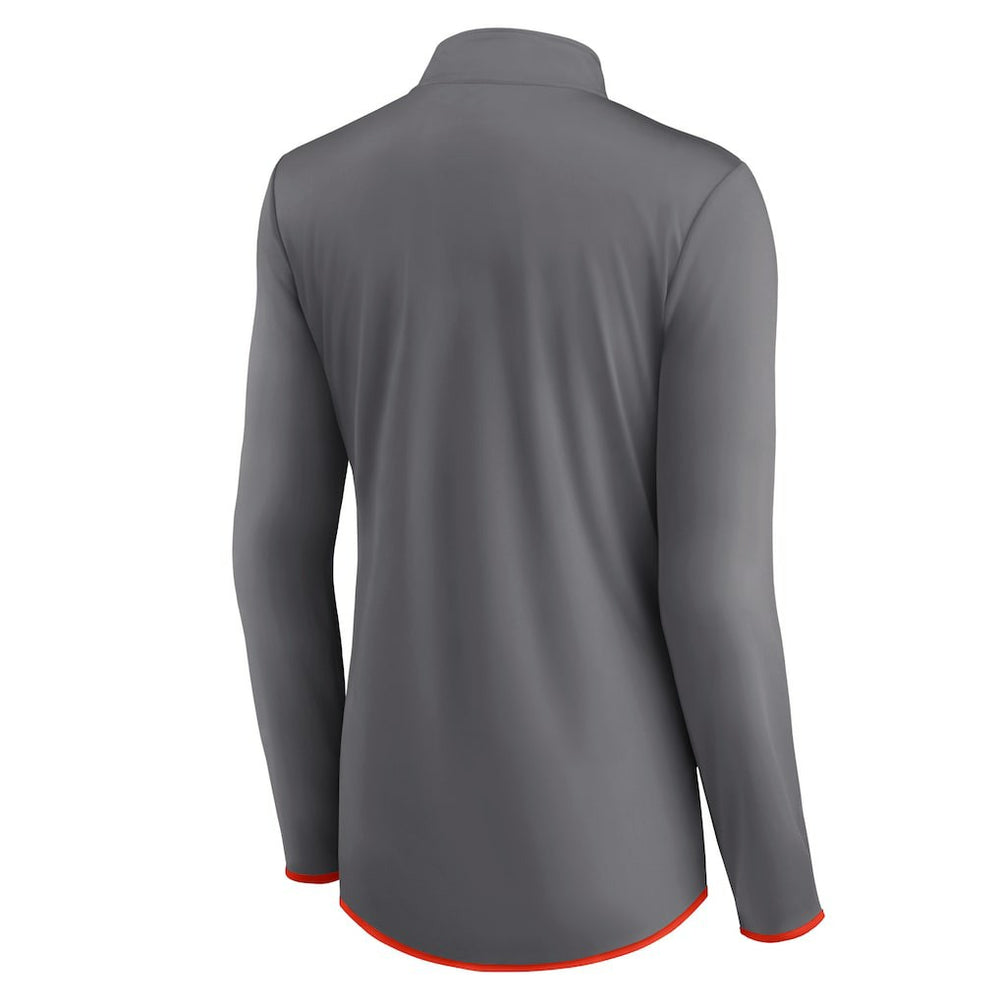 Women's Adult Corner Long Sleeve 1/4 Zip Top - Cleveland Browns
