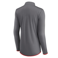 Women's Adult Corner Long Sleeve 1/4 Zip Top - New England Patriots