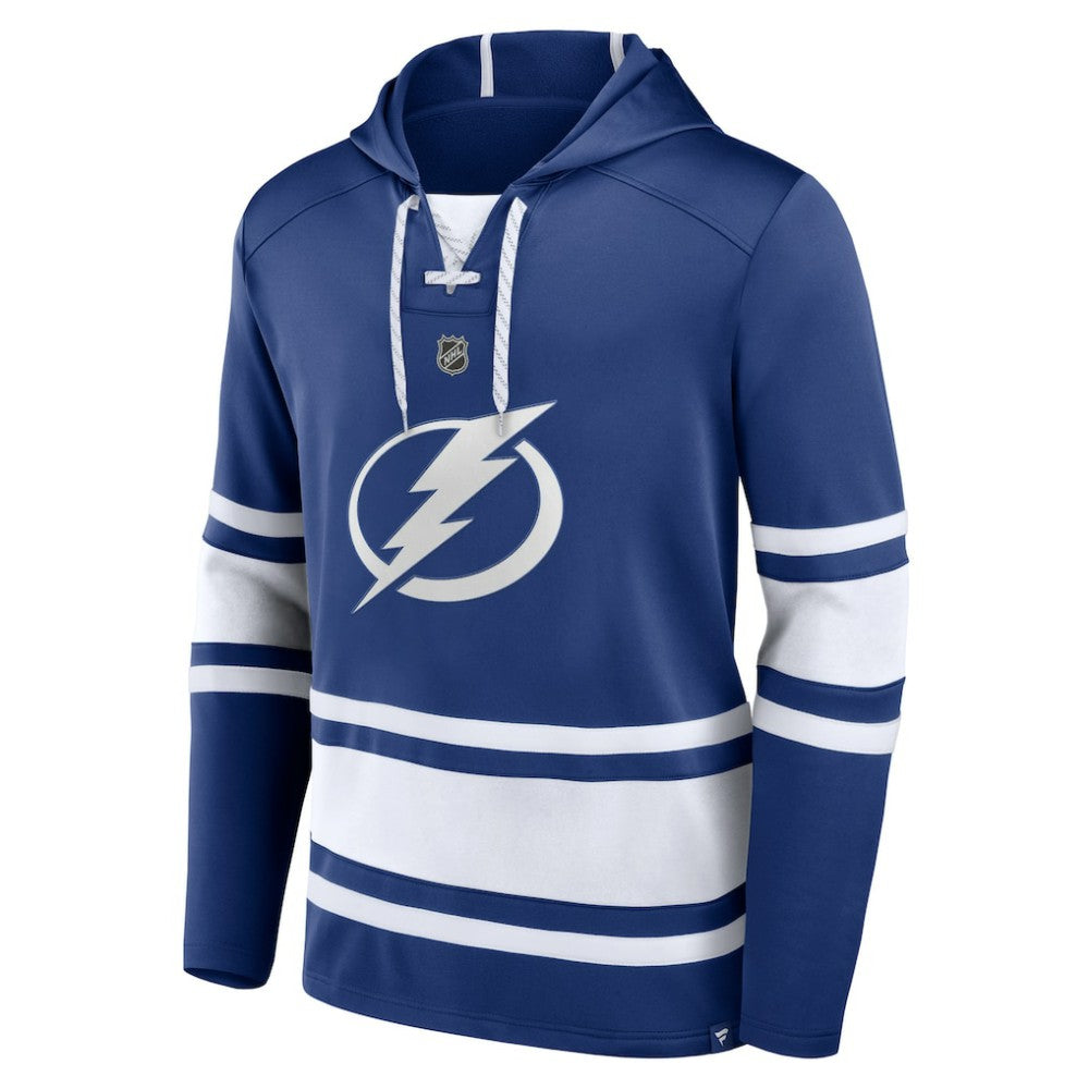 NHL Blue Nikita Kucherov Tampa Bay Lightning Fanatics Name & Number Lace-Up Pullover Hoodie