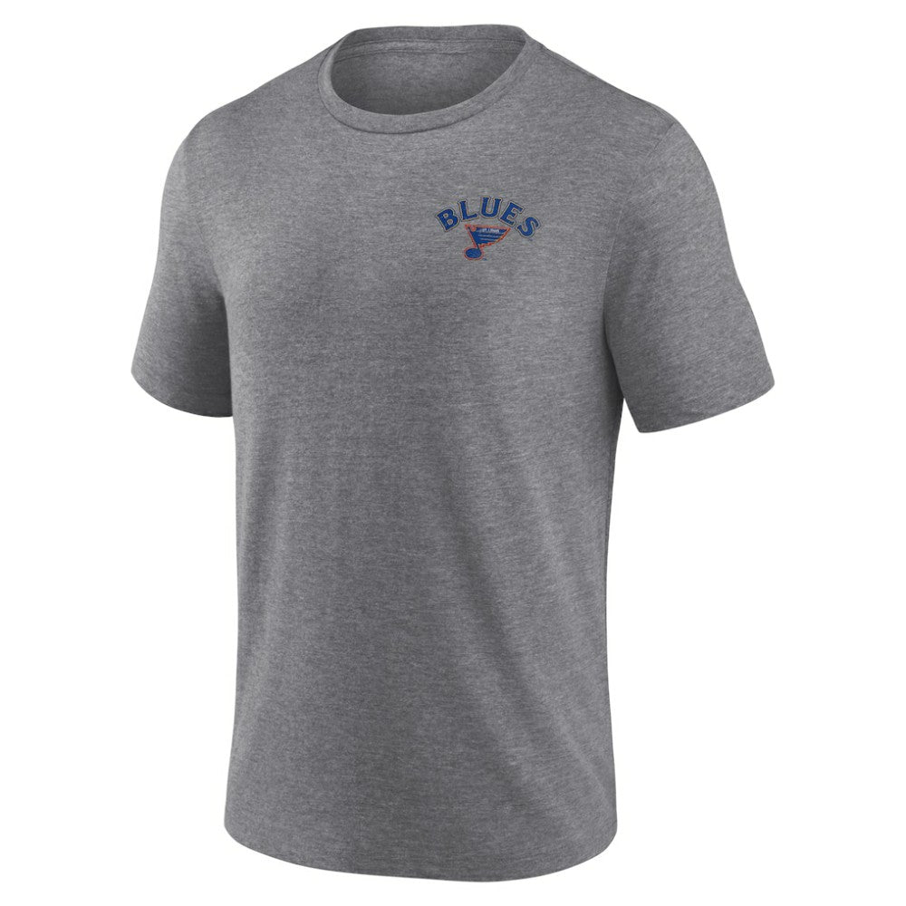 NHL Heather Gray St. Louis Blues Fanatics Winger Tri-Blend T-Shirt