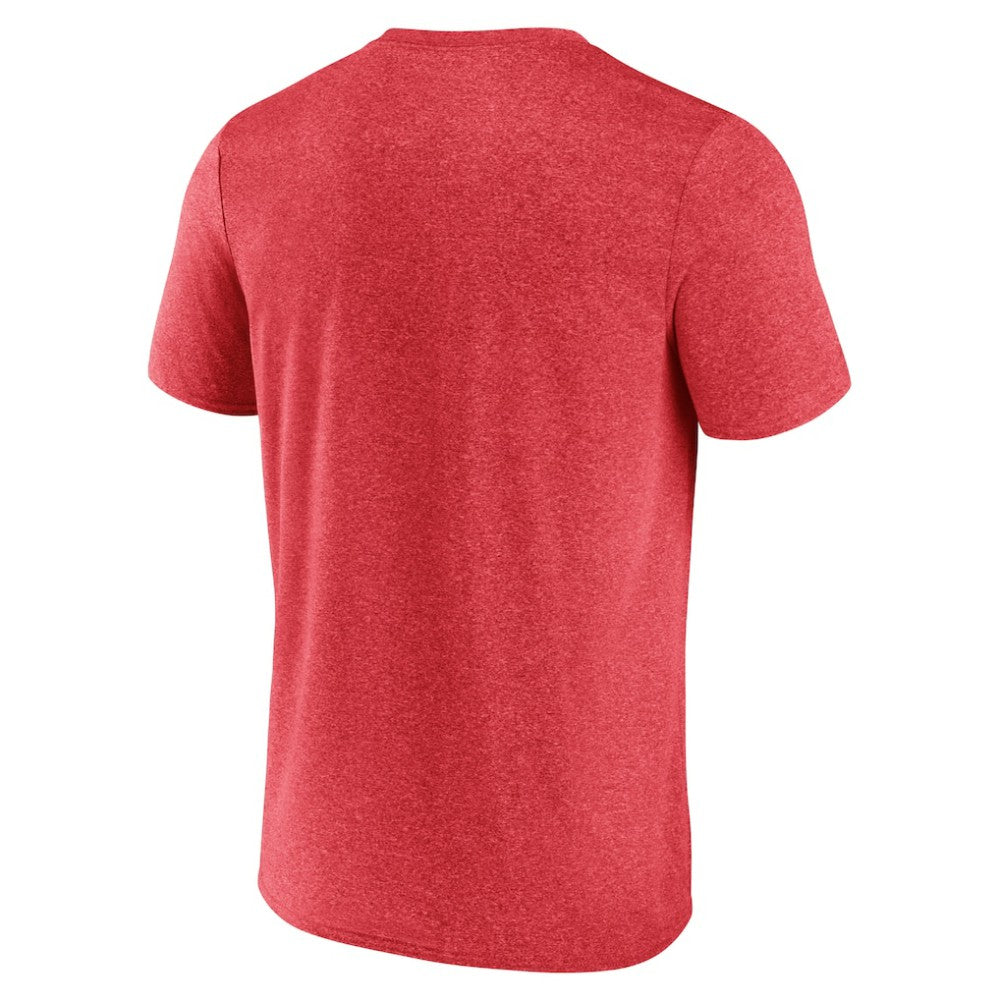 NHL Heather Red Calgary Flames Fanatics Playmaker T-Shirt
