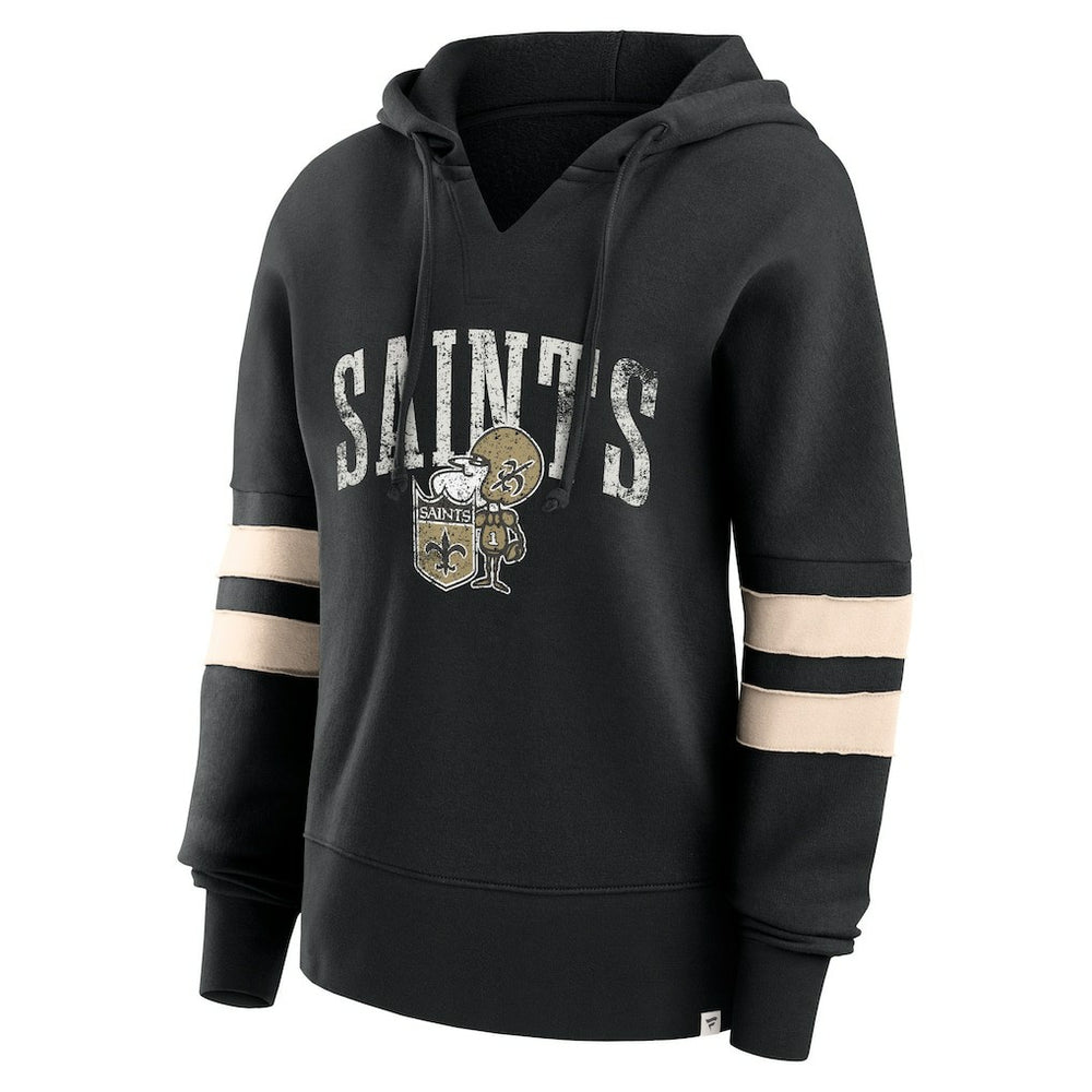 Women's Bold Move Dolman V-Neck Hip HIp Hoodie - New Orleans Saints