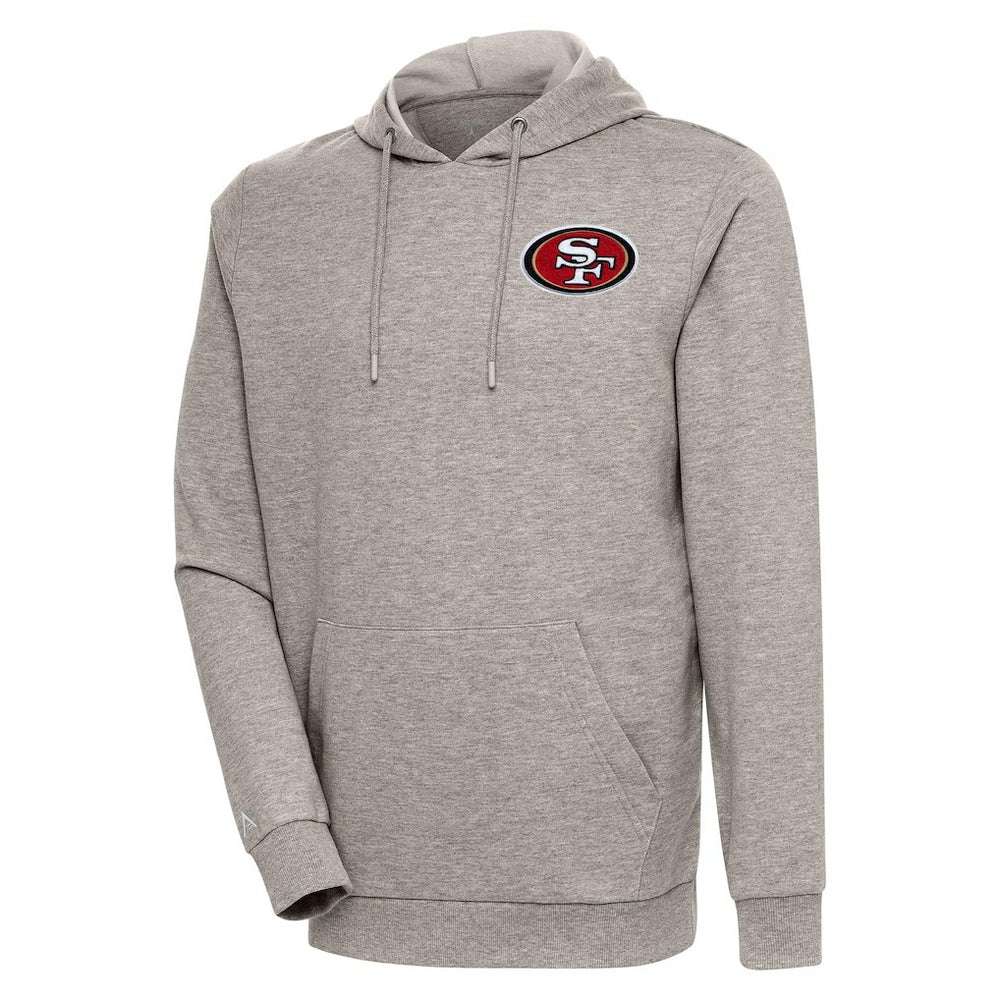 Antigua Action Lightweight Pullover Hoodie - San Francisco 49ers