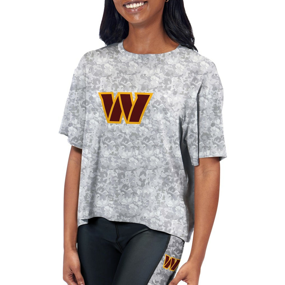 Certo Women's Cropped Turnout T-Shirt - Washington Commanders