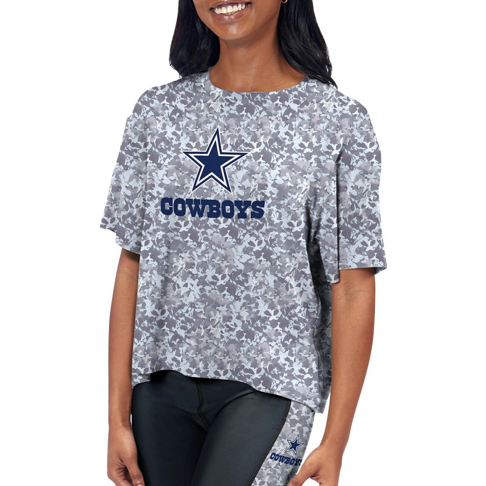 Certo Women's Cropped Turnout T-Shirt - Dallas Cowboys