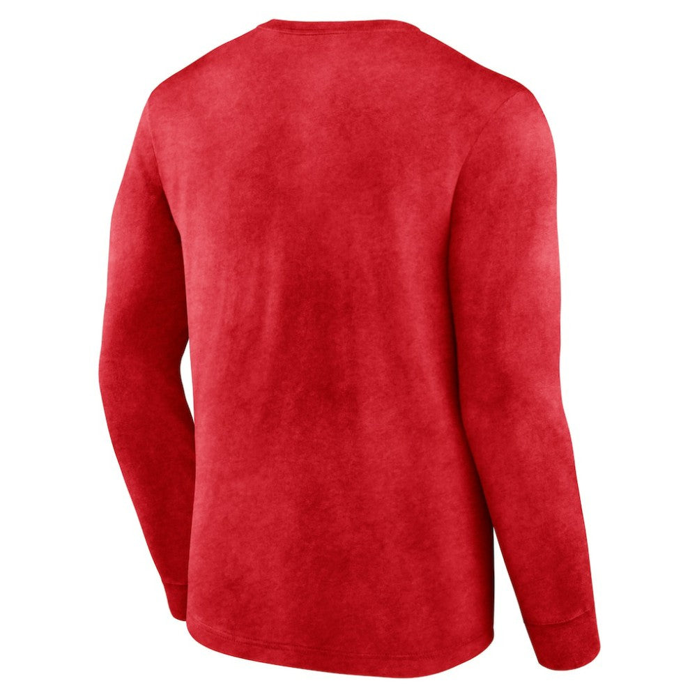 NHL Heather Red Washington Capitals Fanatics Keep The Zone Long Sleeve T-Shirt