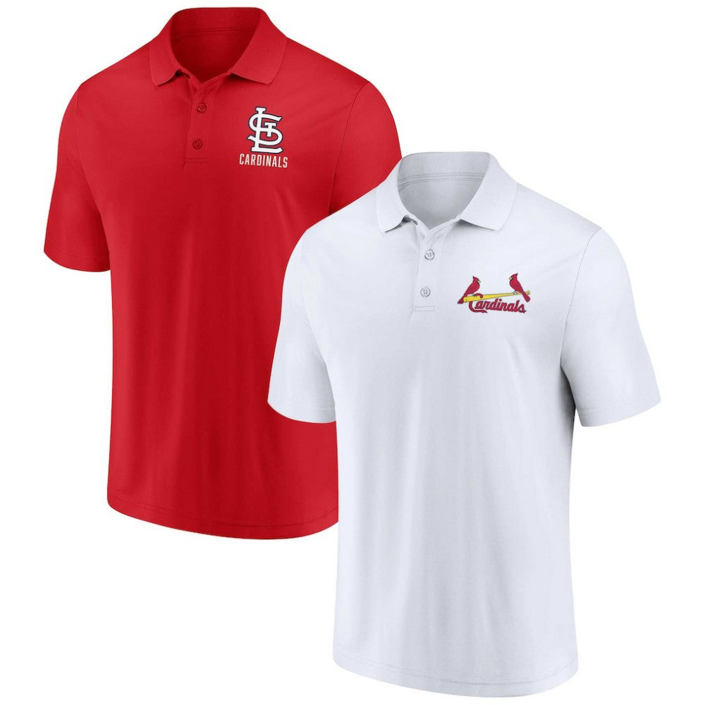 MLB St. Louis Cardinals Fanatics Two-Pack Logo Lockup Polo Set