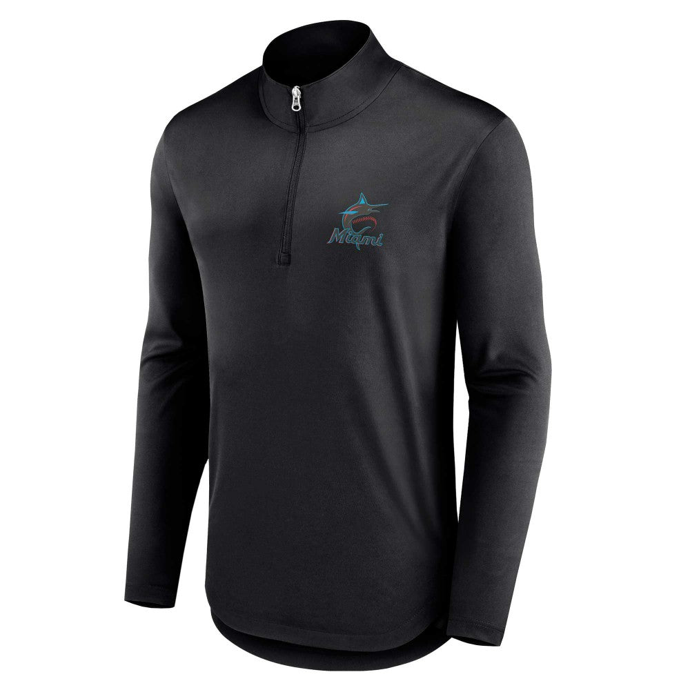MLB Miami Marlins Fanatics Quarterback Quarter-Zip Top