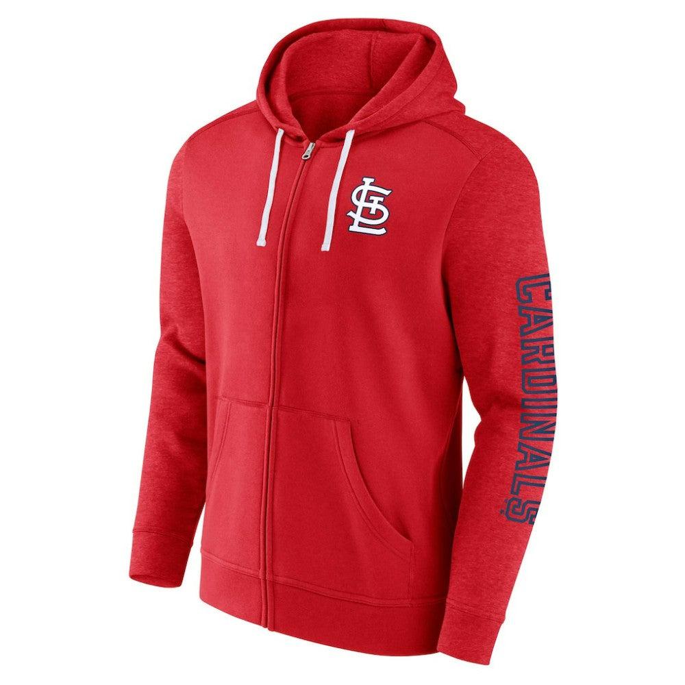 MLB St. Louis Cardinals Fanatics Offensive Line Up Lightweight Full-Zip Hoodie