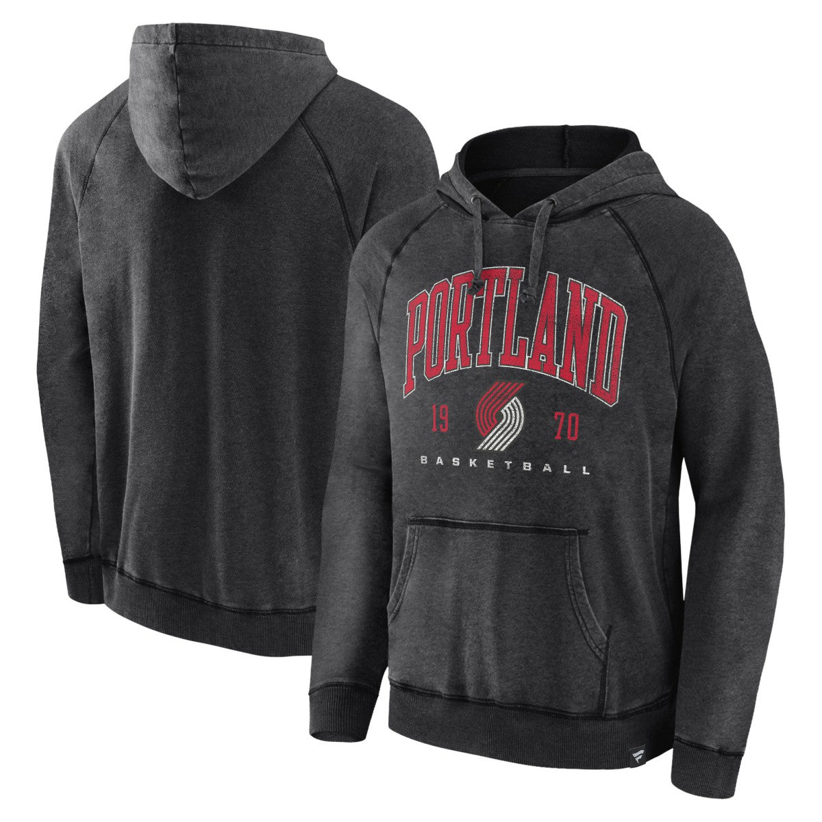 NBA Portland Trail Blazers Foul Trouble Snow Wash Raglan Pullover Hoodie