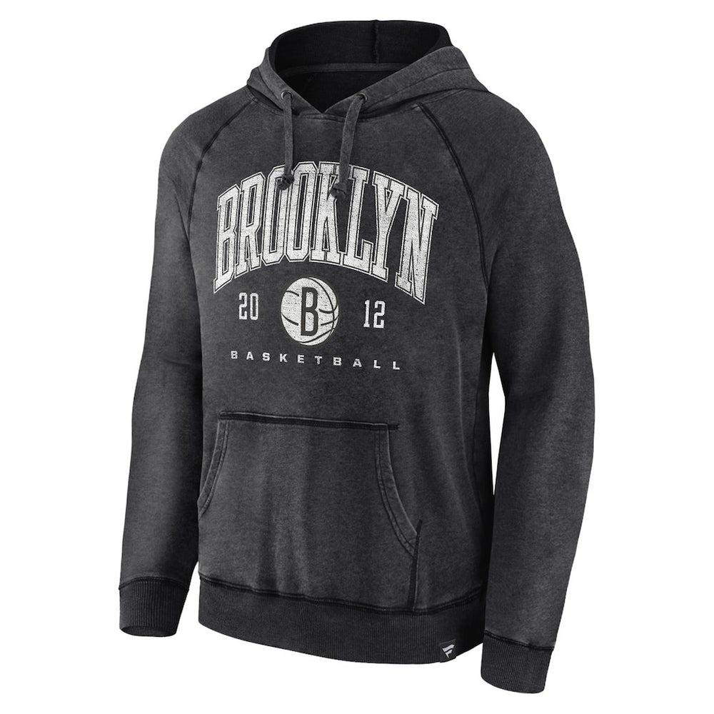 NBA Brooklyn Nets Foul Trouble Snow Wash Raglan Pullover Hoodie