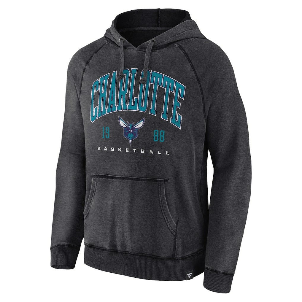 NBA Charlotte Hornets Foul Trouble Snow Wash Raglan Pullover Hoodie