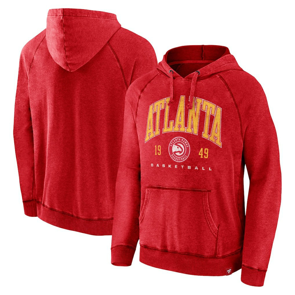 NBA Atlanta Hawks Foul Trouble Snow Wash Raglan Pullover Hoodie