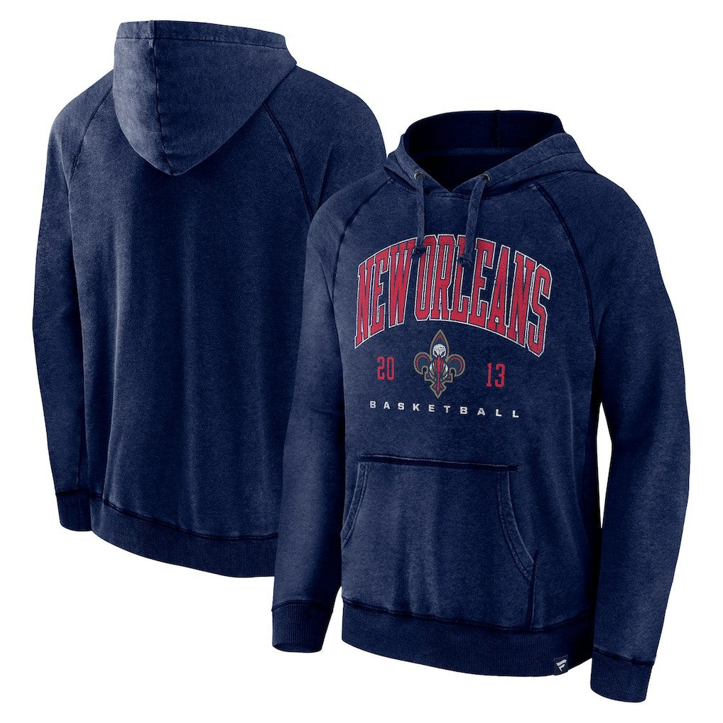 NBA New Orleans Pelicans Foul Trouble Snow Wash Raglan Pullover Hoodie