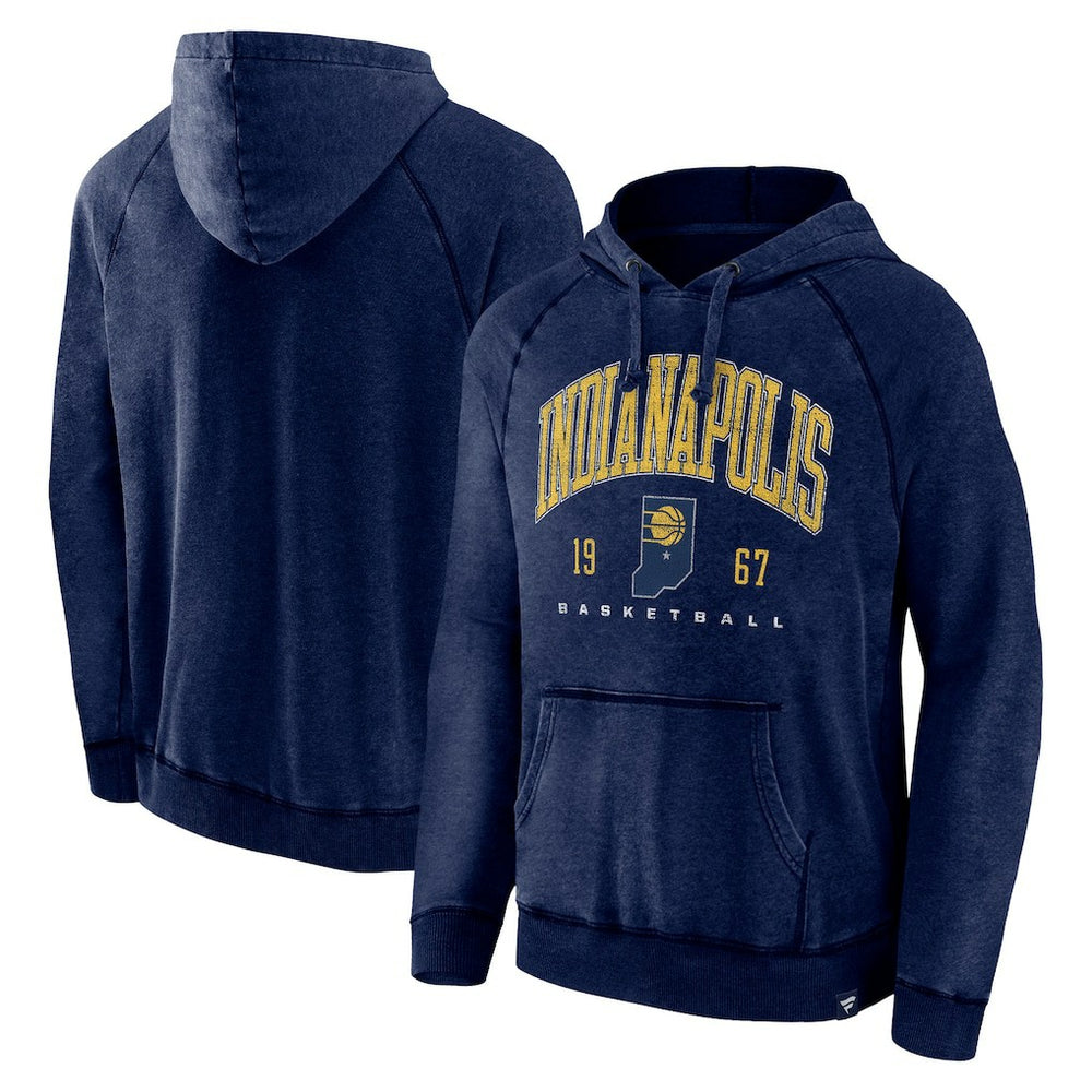 NBA Indiana Pacers Foul Trouble Snow Wash Raglan Pullover Hoodie