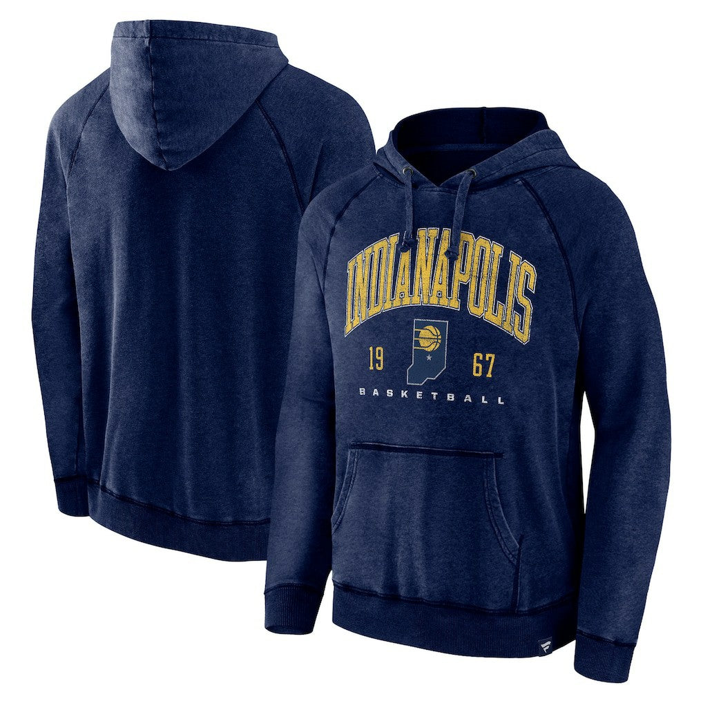 NBA Indiana Pacers Foul Trouble Snow Wash Raglan Pullover Hoodie