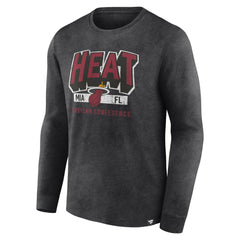 NBA Miami Heat Front Court Press Snow Wash Long Sleeve T-Shirt