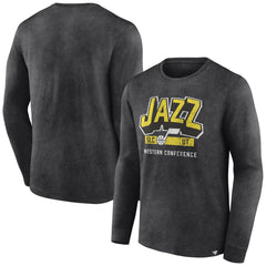 NBA Utah Jazz Front Court Press Snow Wash Long Sleeve T-Shirt