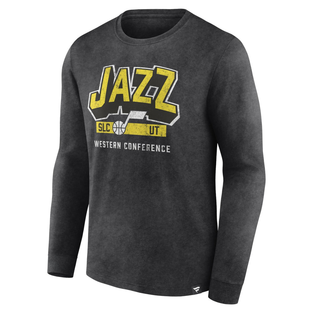 NBA Utah Jazz Front Court Press Snow Wash Long Sleeve T-Shirt