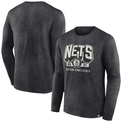 NBA Brooklyn Nets Front Court Press Snow Wash Long Sleeve T-Shirt