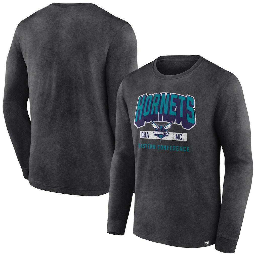 NBA Charlotte Hornets Front Court Press Snow Wash Long Sleeve T-Shirt