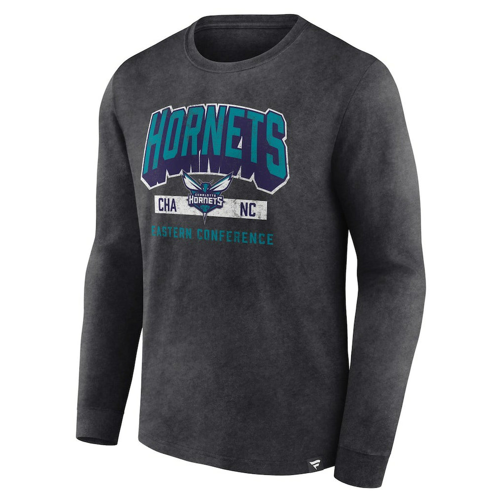 NBA Charlotte Hornets Front Court Press Snow Wash Long Sleeve T-Shirt