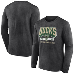 NBA Milwaukee Bucks Front Court Press Snow Wash Long Sleeve T-Shirt