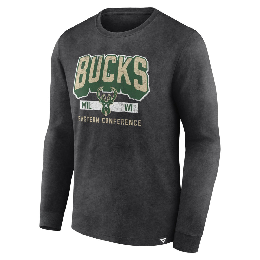 NBA Milwaukee Bucks Front Court Press Snow Wash Long Sleeve T-Shirt