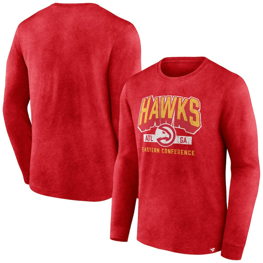 NBA Atlanta Hawks Front Court Press Snow Wash Long Sleeve T-Shirt