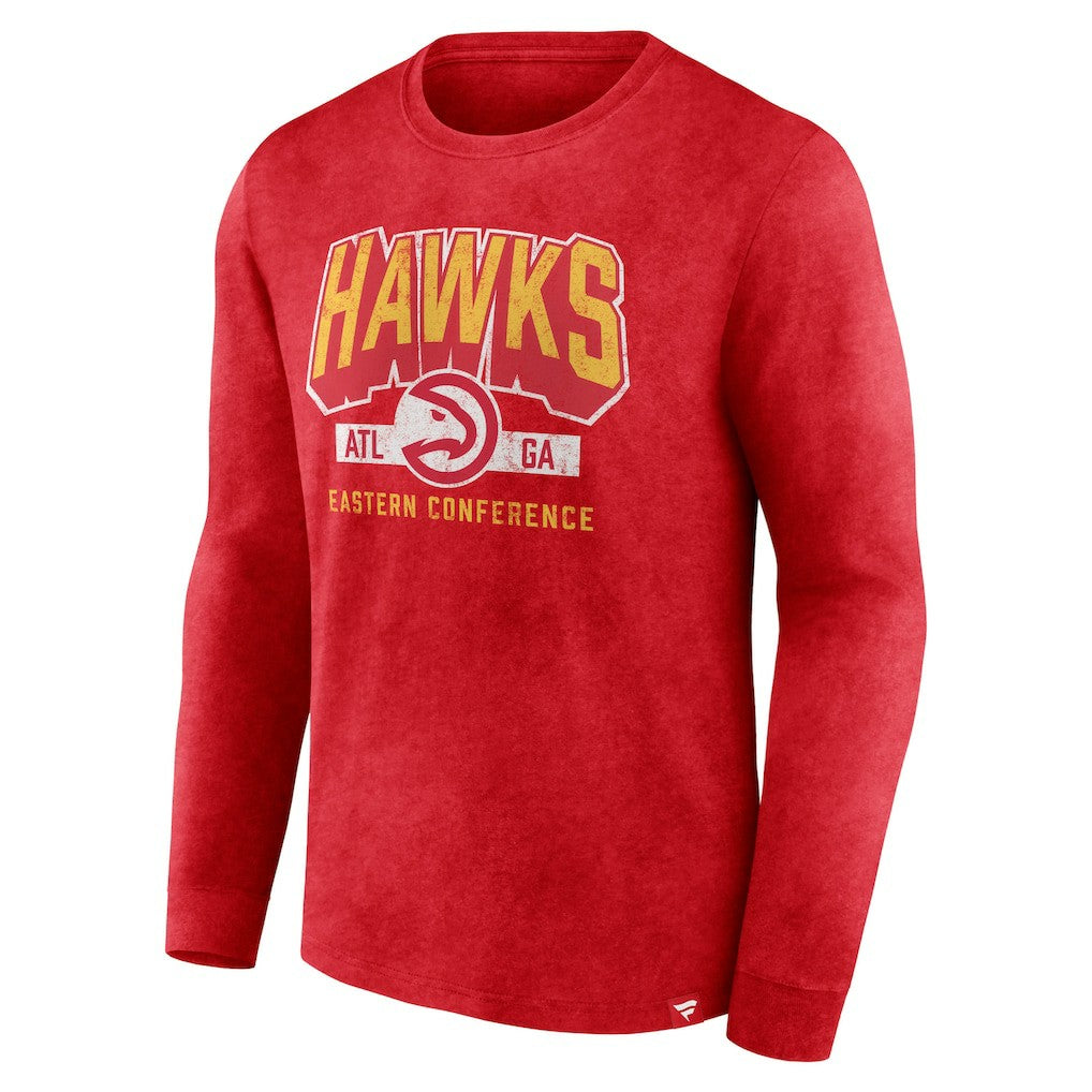 NBA Atlanta Hawks Front Court Press Snow Wash Long Sleeve T-Shirt