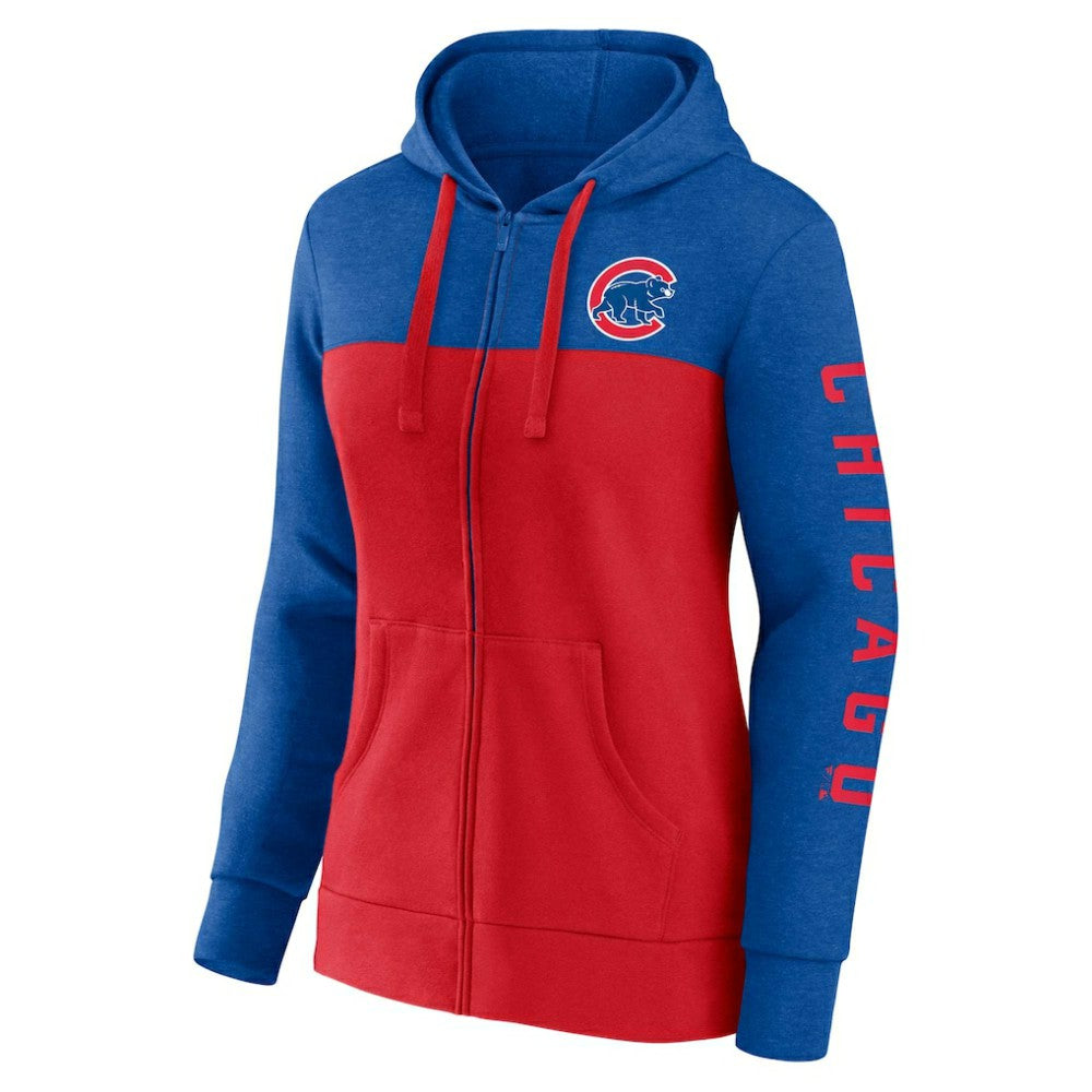 MLB Chicago Cubs Fanatics Women's City Ties Hoodie Full-Zip Sweatshirt