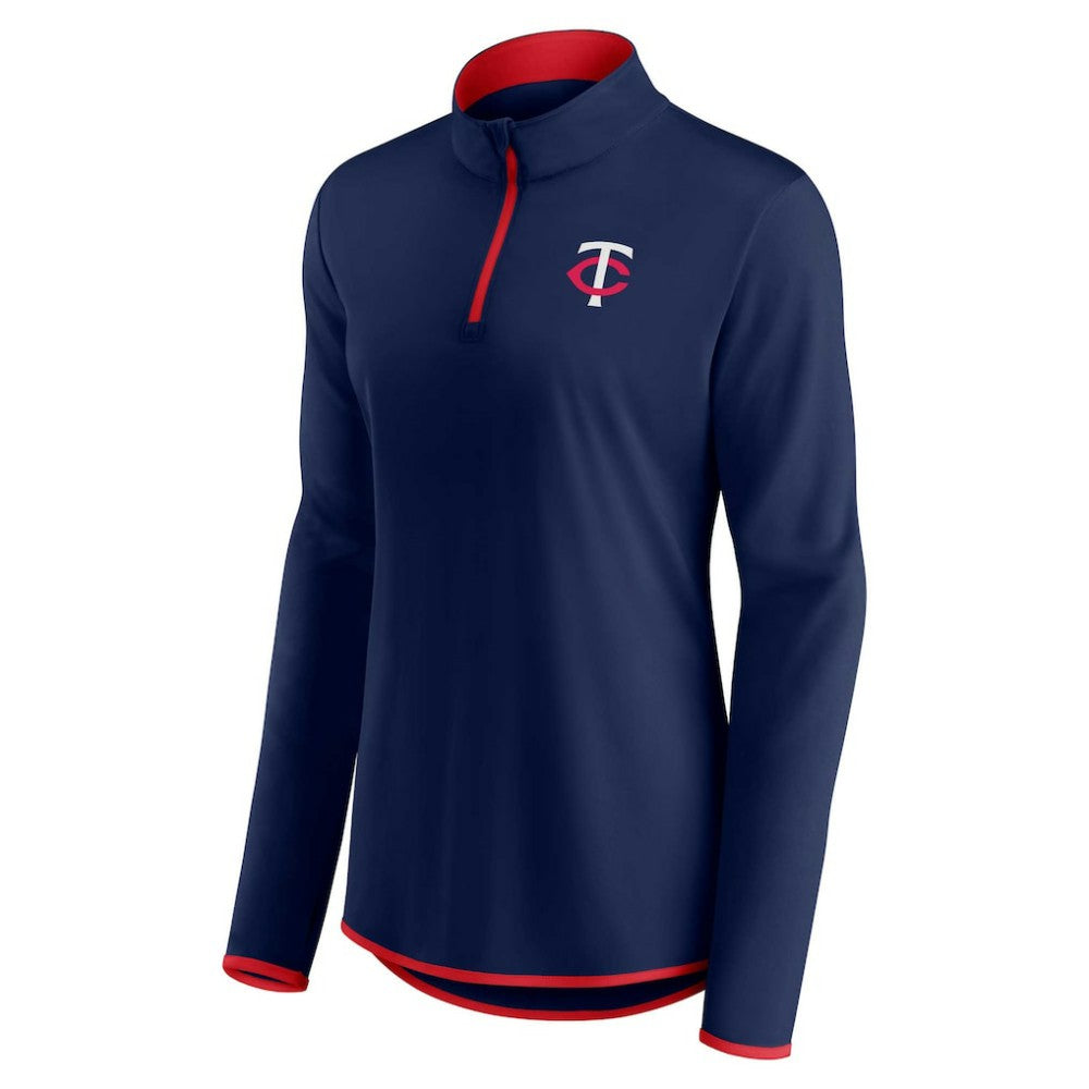 MLB Minnesota Twins Fanatics Women's Corner Quarter-Zip Top